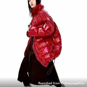 Zara Red Puffer Jacket
